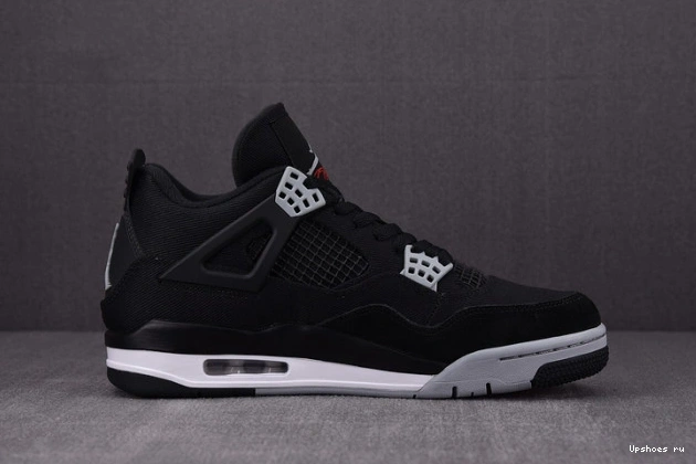 4 SE Black Canvas Retro Jordan DH7138-006 0317